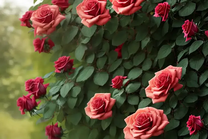 Rosa ‘maigold’ (climbing rose) — photo 2