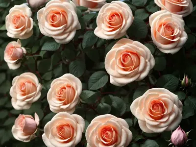 Rosa Peachy Knock Out� (Shrub Rose)