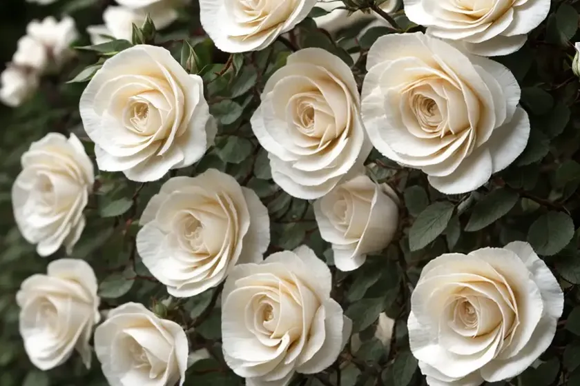 Rosa ‘rambling rector’ (rambling rose) — photo 2