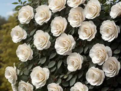 Rosa ‘Rambling Rector’ (Rambling Rose)