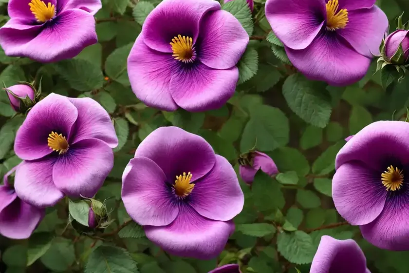 Rosa rugosa ‘purple pavement’ (rugosa rose) — photo 2