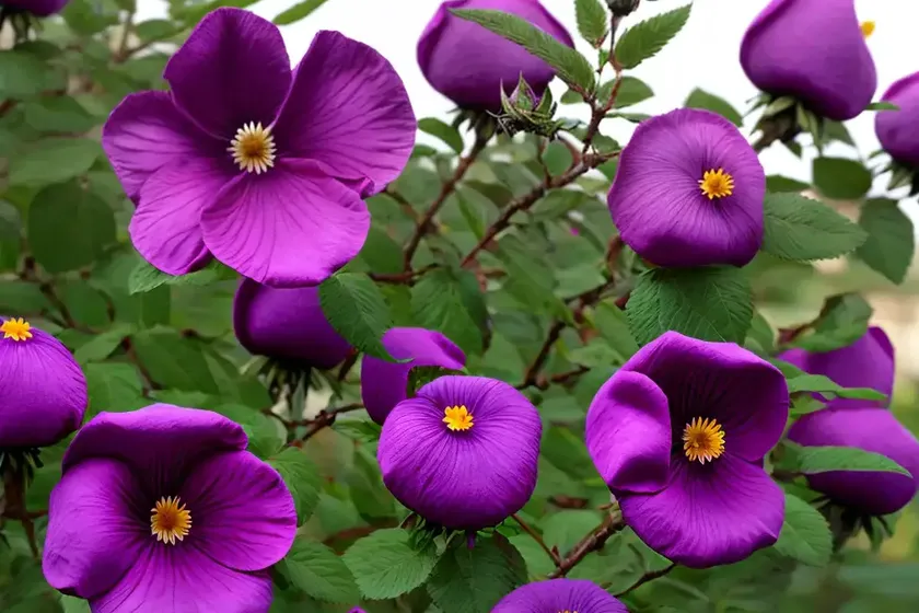 Rosa rugosa ‘purple pavement’ (rugosa rose) — photo 3