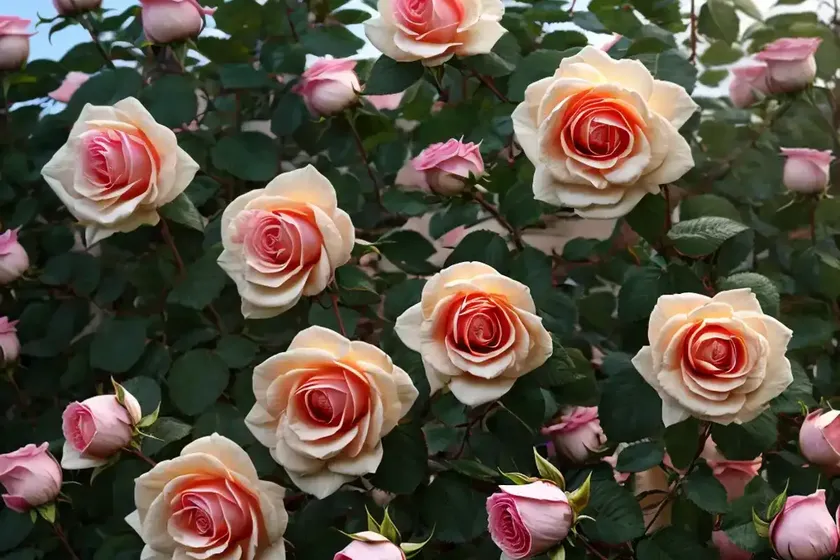 Rosa sharifa asma (english rose) — photo 2