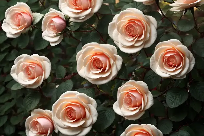 Rosa sharifa asma (english rose) — photo 3