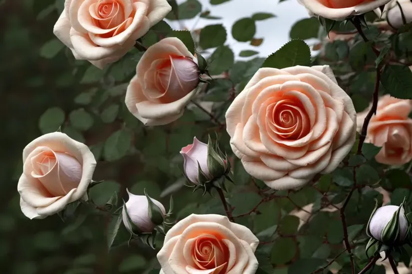 Rosa stormy weather (climbing rose) — photo 2