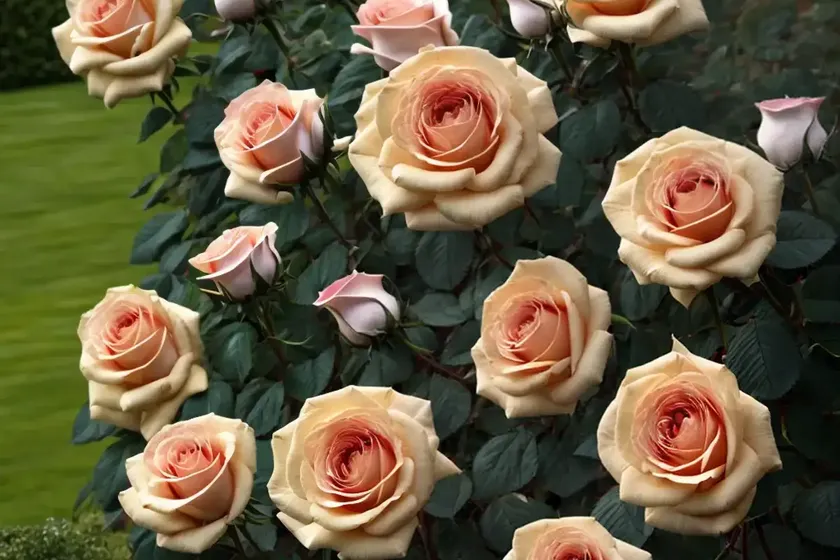Rosa the generous gardener (english rose) — photo 2
