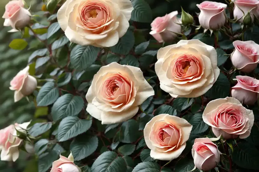Rosa wollerton old hall (english rose) — photo 2