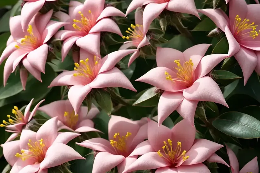 Rose cactus (pereskia grandifolia)