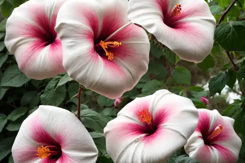Rose mallow (hibiscus lasiocarpos)