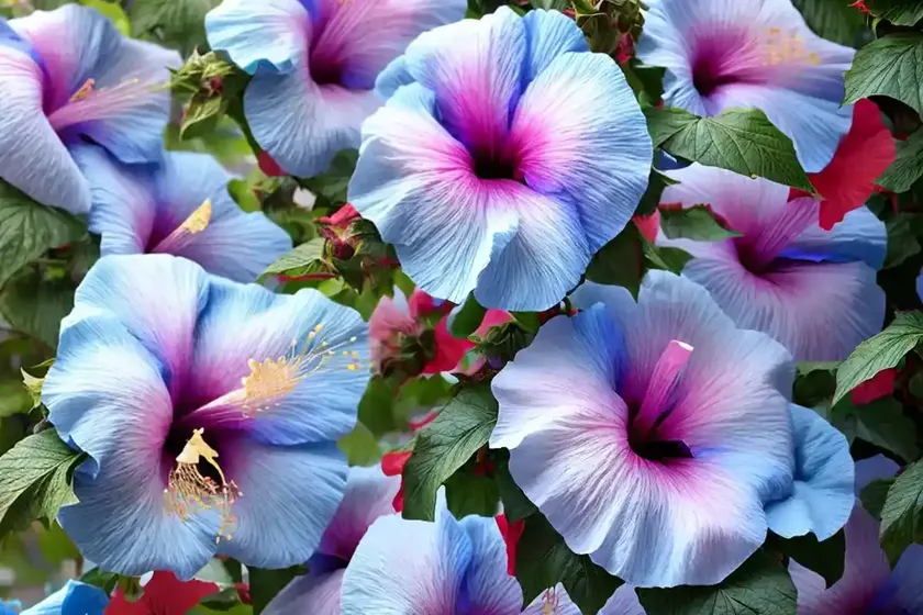 Rose of sharon (hibiscus syriacus ‘marina’ blue satin) — photo 3