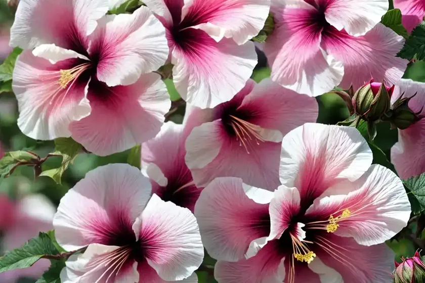 Rose Of Sharon (Hibiscus Syriacus ‘Minerva’) — photo 2
