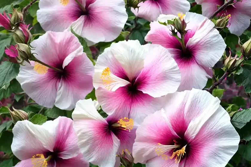 Rose of sharon (hibiscus syriacus ‘minspot’ first editions fiji) — photo 2