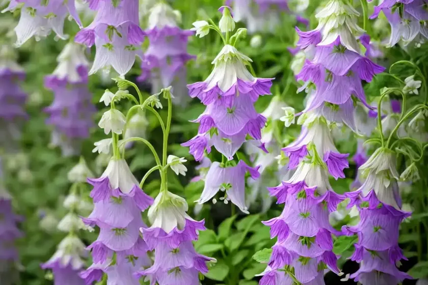 Rover bellflower (campanula rapunculoides)