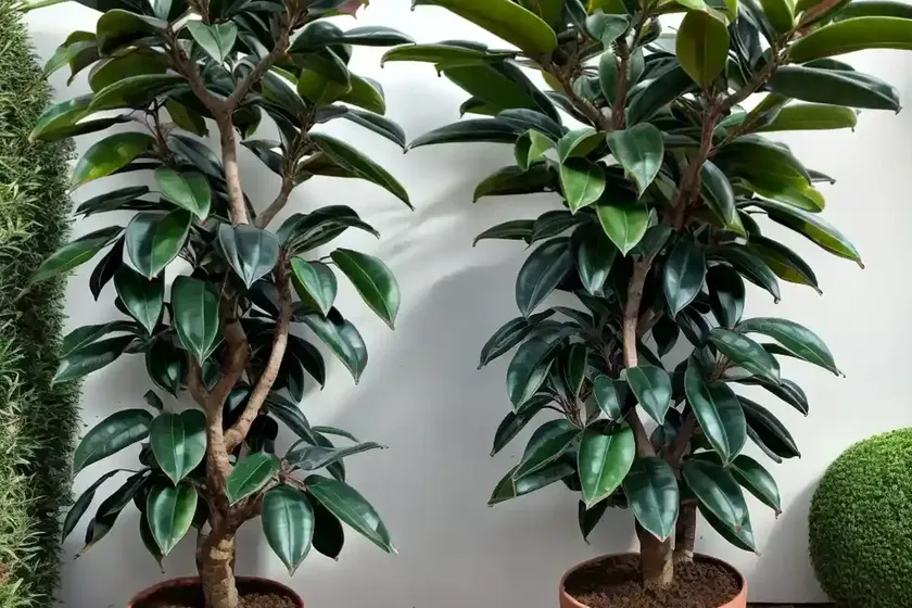 Rubber tree ‘schrijveriana’ (ficus elastica ‘schrijveriana’) — photo 2