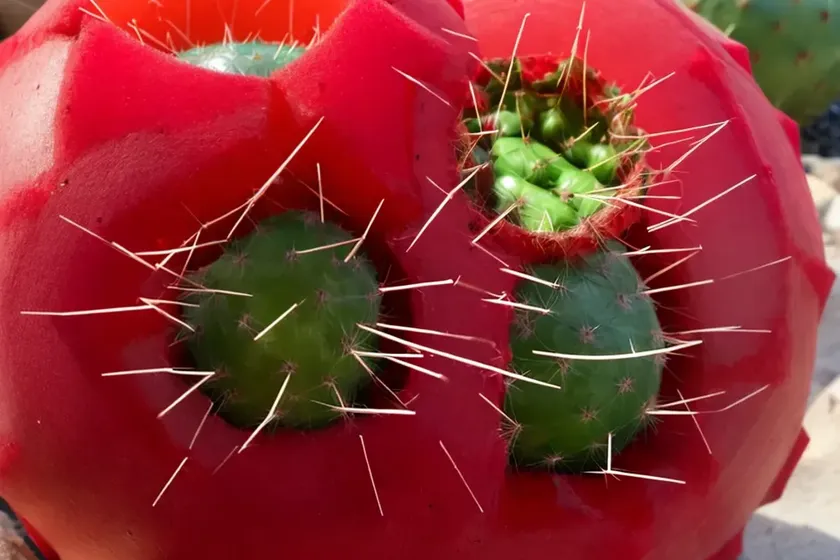 Ruby ball cactus (gymnocalycium mihanovichii) — photo 2
