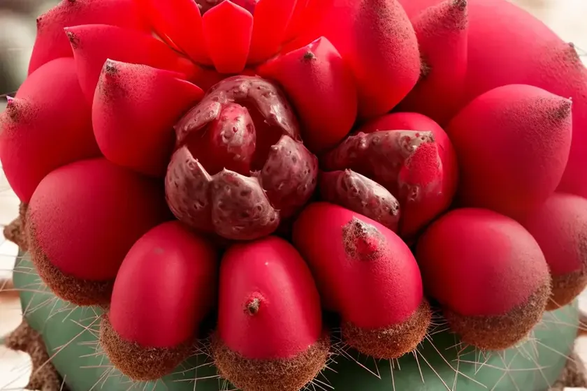 Ruby ball cactus (gymnocalycium mihanovichii) — photo 3