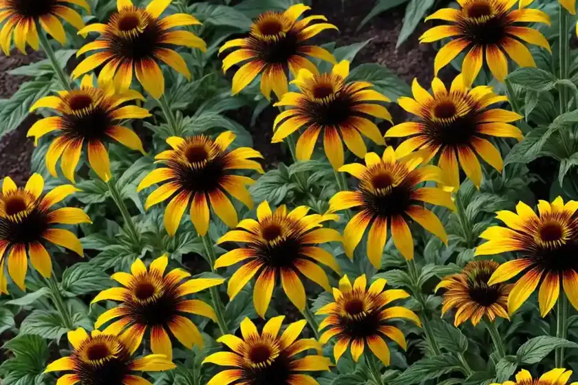 Rudbeckia/echinacea hybrid (x echibeckia summerina sunchaser)