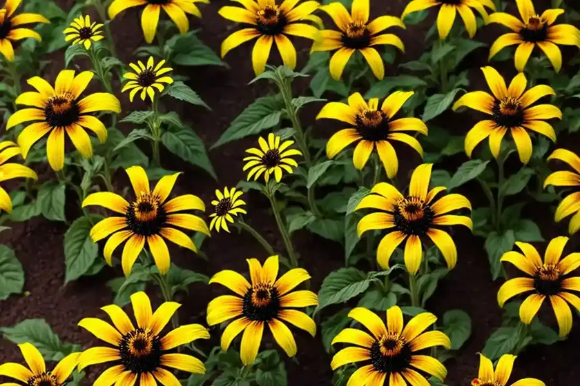 Rudbeckia hirta ‘prairie sun’ (black-eyed susan) — photo 2