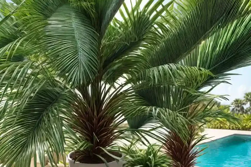 Ruffled fan palm (licuala grandis) — photo 2