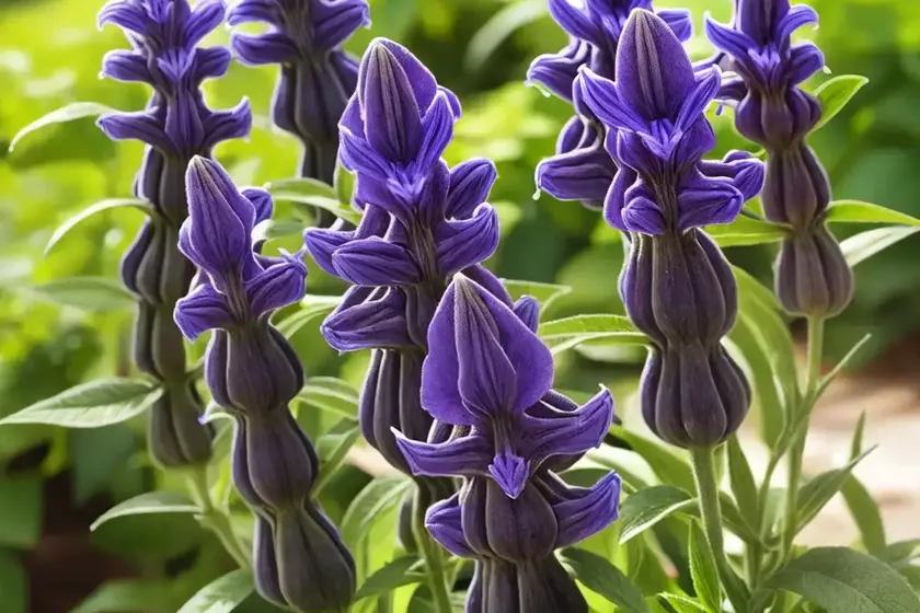 Salvia patens (gentian sage) — photo 3