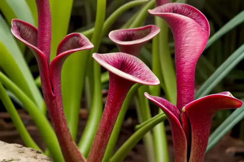 Sarracenia Flava Var. Atropurpurea (Pitcher Plant) — photo 2