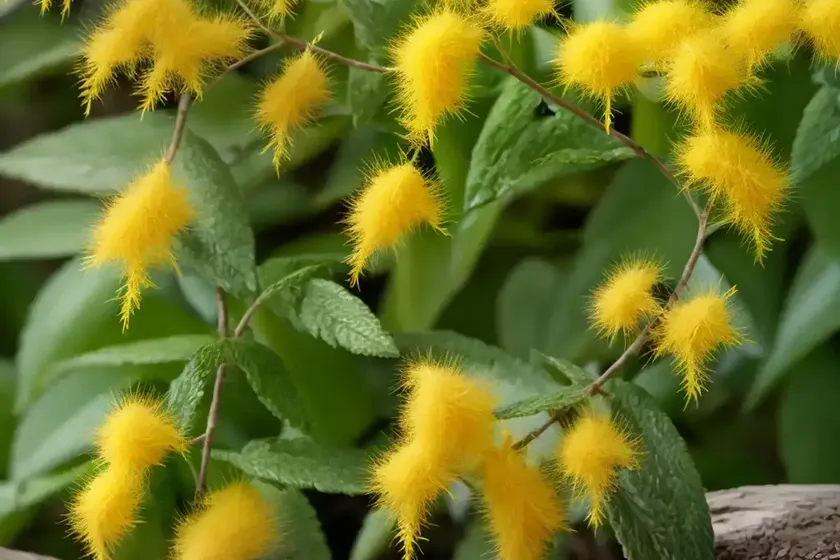 Saw toothed azara (azara serrata andean gold) — photo 3