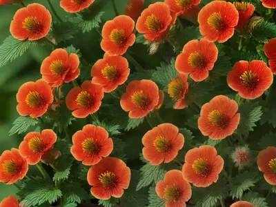 Scarlet Avens (Geum Coccineum)