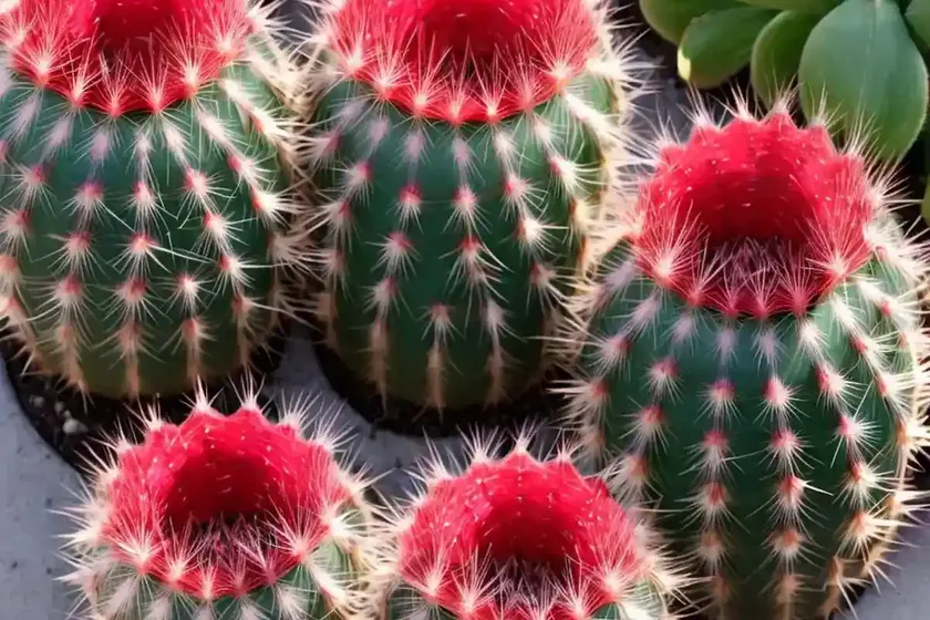 Scarlet hedgehog cactus (echinocereus coccineus) — photo 3