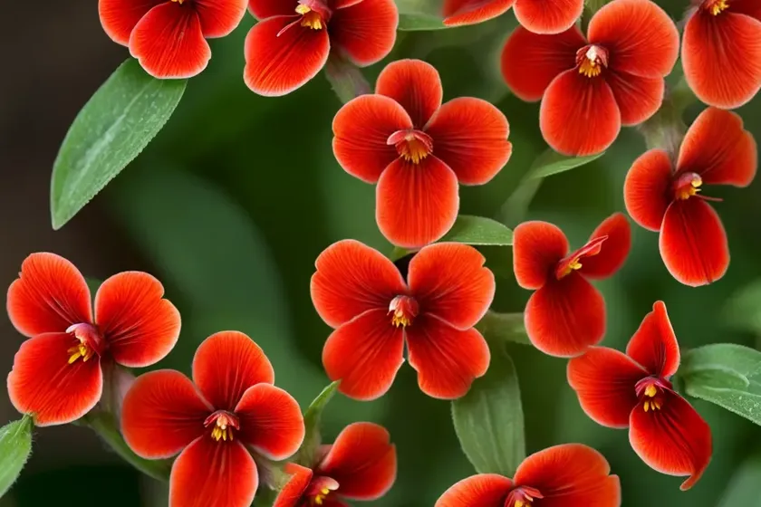 Scarlet monkey flower (mimulus cardinalis) — photo 2
