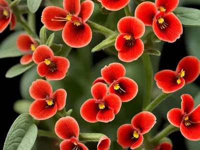 Scarlet Monkey Flower (Mimulus Cardinalis)