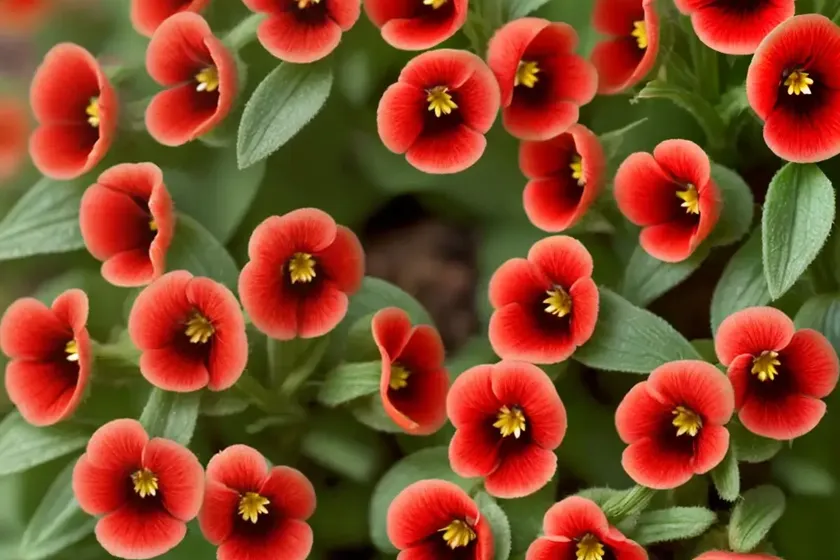 Scarlet monkeyflower (mimulus cardinalis) — photo 2