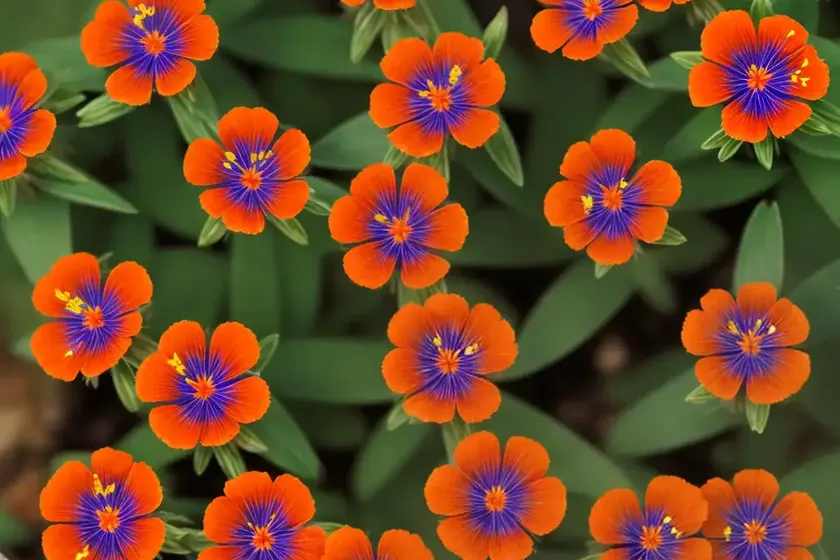 Scarlet pimpernel (anagallis arvensis) — photo 2