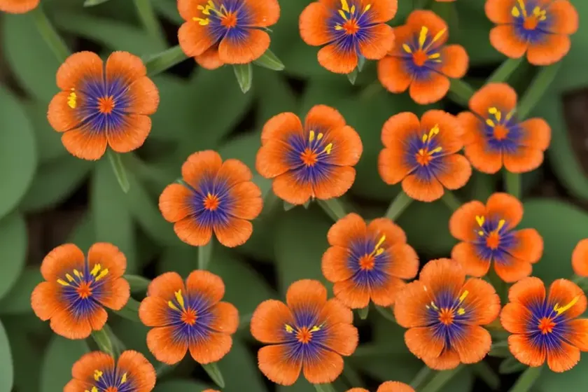 Scarlet pimpernel (anagallis arvensis) — photo 3