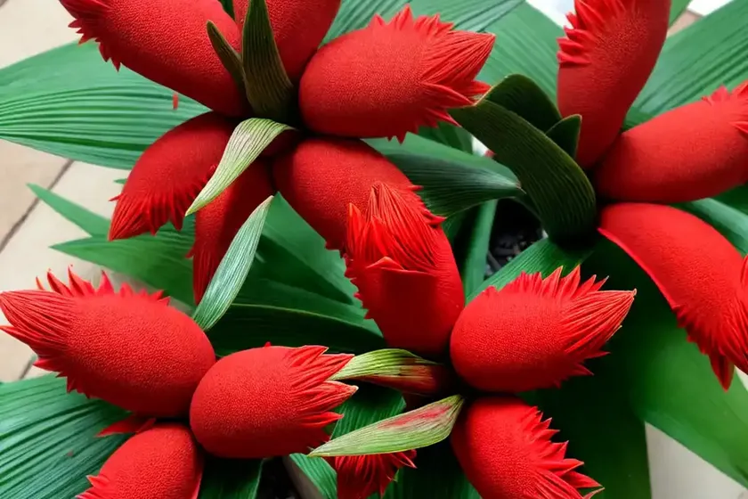 Scarlet star (guzmania lingulata) — photo 2