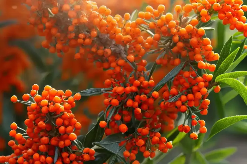 Sea buckthorn (hippophae rhamnoides) — photo 2
