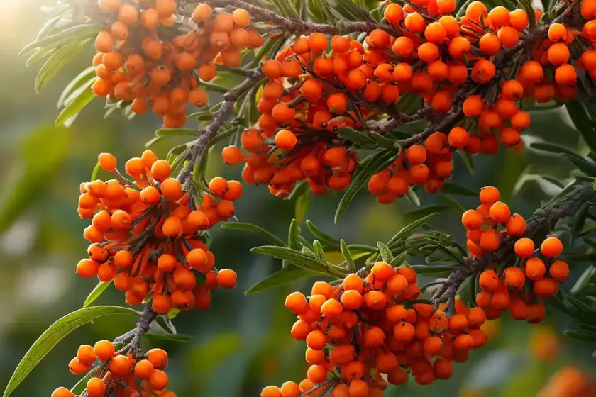 Sea buckthorn (hippophae rhamnoides) — photo 3