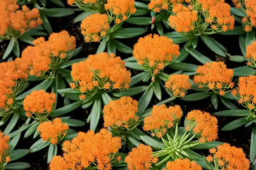 Sedum kamtschaticum var. floriferum ‘weihenstephaner gold’ (orange stonecrop) — photo 2