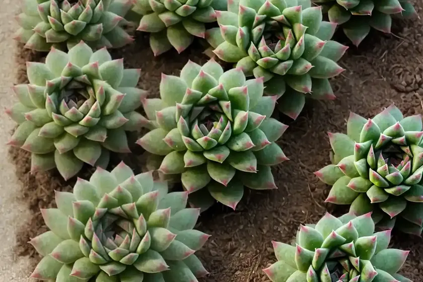 Sempervivum calcareum ‘greenii’ (hens and chicks)