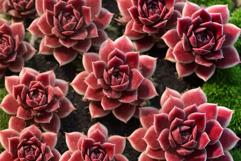 Sempervivum ‘ruby heart’ (echeveria sempervivum) — photo 2