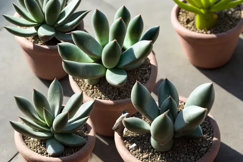 Shark tooth cactus (crassula corymbulosa) — photo 2