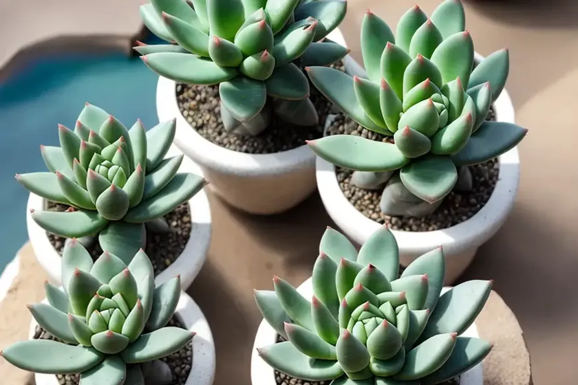 Shark tooth cactus (crassula corymbulosa) — photo 3