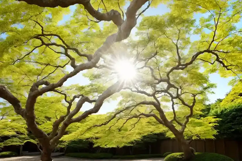 Shirasawa maple (acer shirasawanum) — photo 2