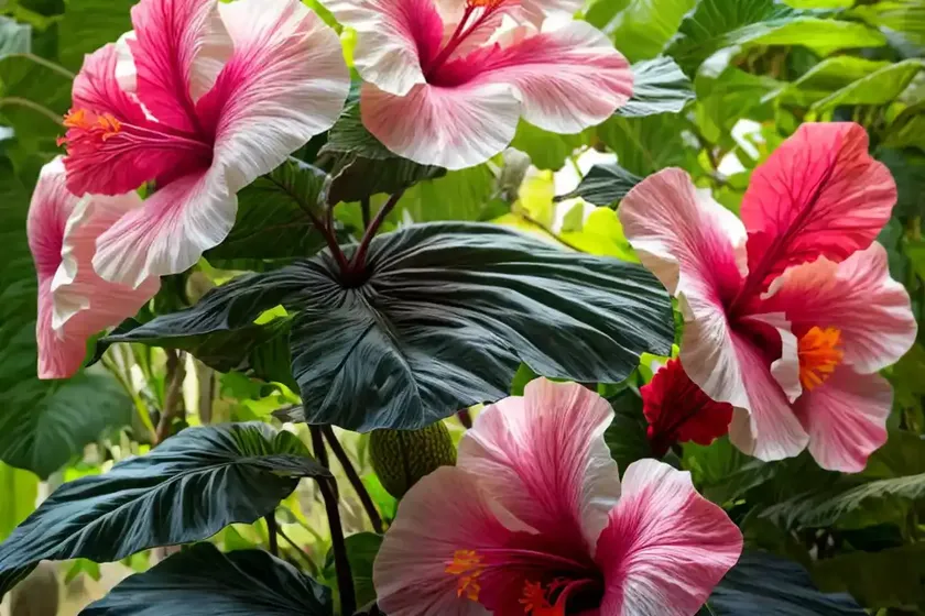Shoeblackplant (tropical hibiscus) — photo 2