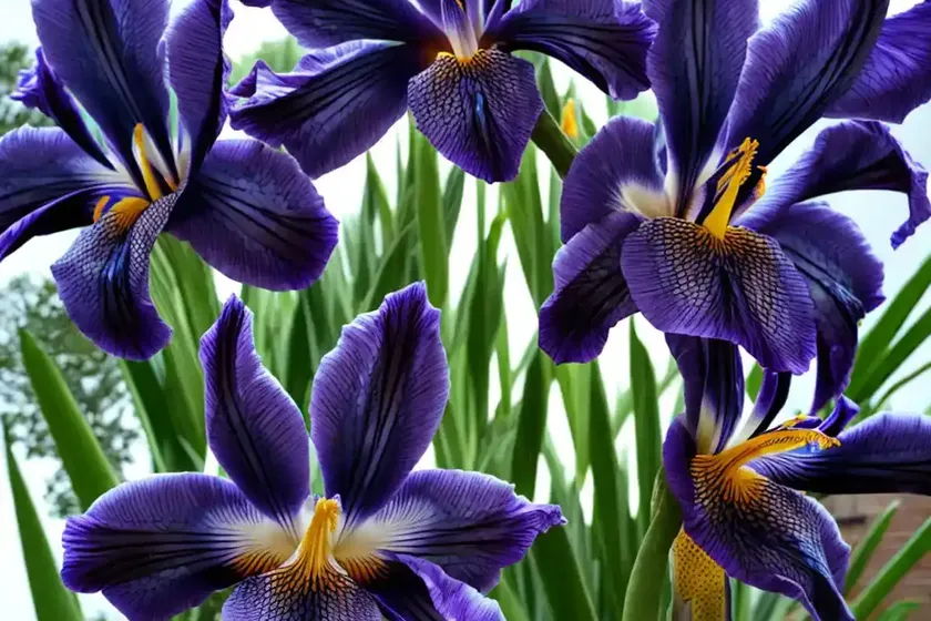 Siberian iris (iris ‘dewful’) — photo 2