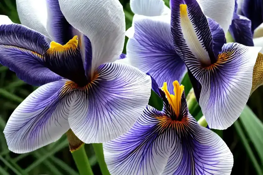 Siberian iris (iris ‘gull’s wing’) — photo 2