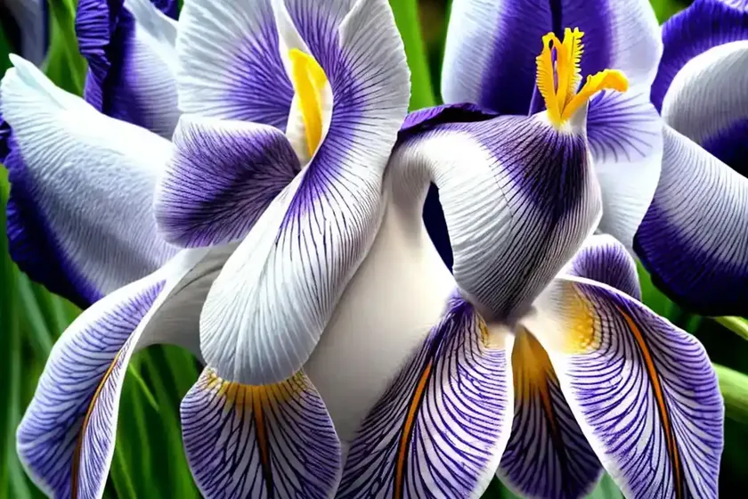 Siberian iris (iris ‘gull’s wing’) — photo 3