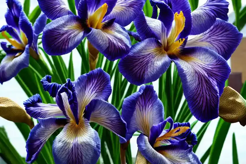 Siberian iris (iris ‘quiet shape’) — photo 3