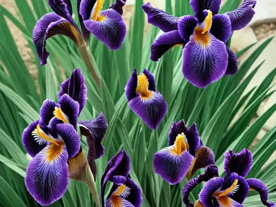 Siberian Iris (Iris ‘Ruffled Velvet’)