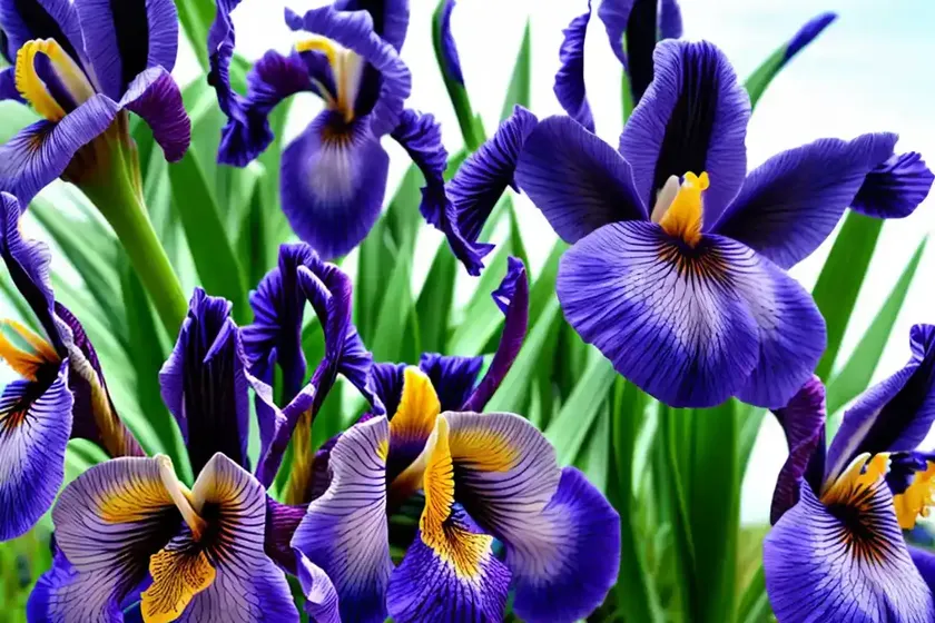 Siberian iris (iris ‘sky wings’) — photo 2