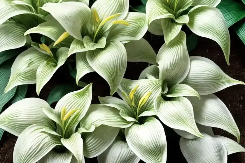Siebold’s plantain lily (hosta sieboldiana)